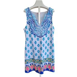 Lilly Pulitzer Neon Multicolor Sleeveless Poly cotton dress